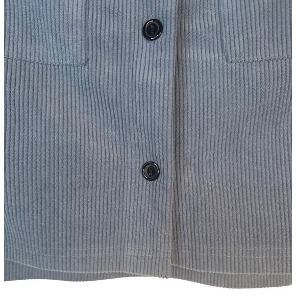 Nod New York Blue Small Ribbed Button-Up Corduroy Jacket - Picture 6 of 13